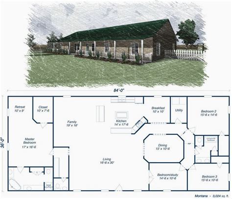 4 bedroom metal building house plans|metal house plans free.